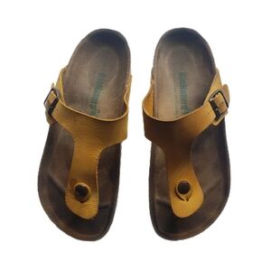Bionatura Mustard Yellow Leather Sandals – Size 39.8